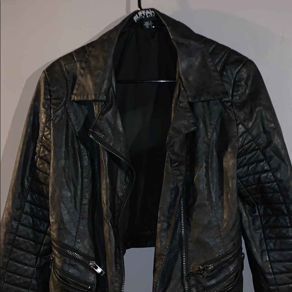 Faux leather jacket